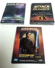 2002 Topps Star Wars Attack of the Clones Trading Cards 3 Complete Sets  picture