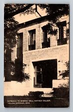 Yellow Springs OH-Ohio, Entrance to Science Hall, c1943, Vintage Postcard picture