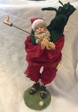 Christmas Golfing Santa Figure Club Train Ball Gift Scarf Holiday Decor 13