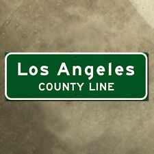 Los Angeles California county line highway road sign green freeway 1959 30x10 picture