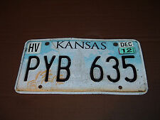 2012 Kansas License Plate PYB 635 Harvey County picture