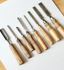 SET OF 8 VINTAGE SORBY CHISELS picture