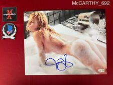 Jenny McCarthy autographed signed 11x14 photo model shot sexy Playboy Beckett picture