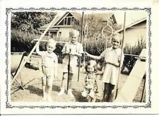 1930'S CHILDREN Found ANTIQUE PHOTOGRAPH bw KIDS Original VINTAGE 111 13 R picture