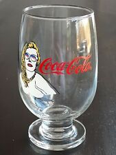 Ultra RARE 1989 COCA-COLA Coke POP-ART Pop Art Style Collection GLASS w/ BLONDE picture