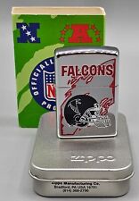 VINTAGE 1997 NFL Atlanta FALCONS Chrome Zippo Lighter #456 - NEW in PACKAGE  picture