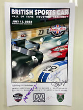 British Sports Car Hall Of Fame Induction Ceremony Event Poster 2023 Signed picture