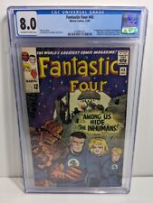 Fantastic Four #45 Marvel Comics 1965 1st INHUMANS APP CGC 8.0 picture
