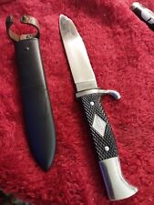 Vtg German Eye Knife Scout Bowie Solingen Carl Schlieper Youth Hunting Rare WWII picture