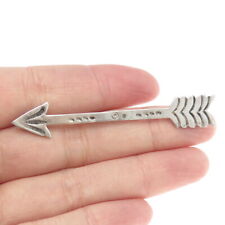 Old Pawn 925 Sterling Silver Vintage Southwestern Native Arrow Tribal Pin Brooch picture