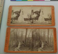 Haverhill Massachusetts Robinson Stereoview Photo Monument Brook picture