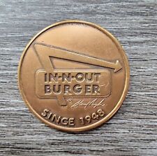 IN-N-OUT Burger INO RARE NMT 30th Anniversary Commemorative 1978 Burger Coin picture