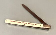 Vintage Gerson Co Boston 26 France Stainless Fruit Melon Tester Folding Knife picture