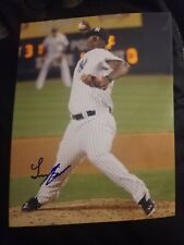 LUIS SEVERINO SIGNED 8X10 PHOTO NEW YORK YANKEES ACE NYY W/COA+PROOF RARE WOW picture