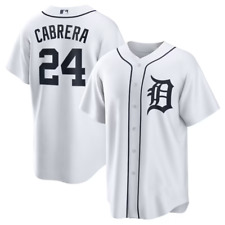 New Miguel Cabrera #24 Detroit Tigers White Print Baseball Jersey S-5XL picture