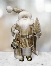 New Golden Santa Neiman Marcus Christmas Holiday Decoration Statue 19