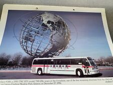 1998 NY NYC BUS CALENDAR NOS MANHATTAN BRONX WORLDS FAIR MACK GM RIKERS ISLAND picture