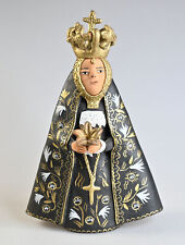 Vintage Jesus Aguilar Alcantara Oaxaca Virgin de Soledad of Solitude Clay Figure picture