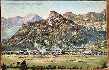 Colored Photograph RPPC Oberammergau Mit Kofel Und Germany Mountain Vista View picture