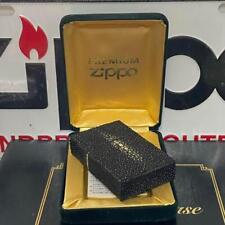 Zippo HATARI ray leather wrap handmade 1999 unused rare out of print picture