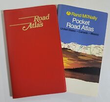 1983 Rand McNally Pocket Road Atlas with Vinyl Cover US Canada Mexico Vintage picture