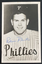 Mint USA Real Picture Postcard Baseball Player Robin Roberts Phillies Signed picture