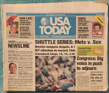 Shuttle World Series Mets Vs. Red Sox October 16th, 1986 USA Today Full Paper picture
