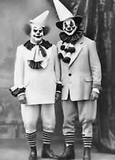 Clown Vintage Circus Photo Black And White Picture Antique Style Wall art picture