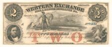 $2 Western Exchange Fire and Marine Insurance Co. - Obsolete Banknote - Broken B picture
