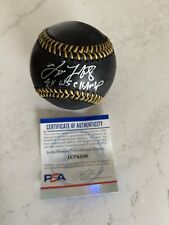 Tino Martinez Black OML Baseball Signed AUTO PSA / DNA COA - New York Yankees picture