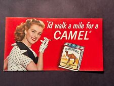 Vintage Advertising Ink Blotter Camel Cigarettes Circa: 1950’s picture
