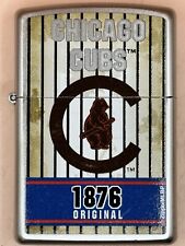 2017 Chicago Cubs 1876 Original MLB Bradford Exchange Chrome Zippo Lighter picture