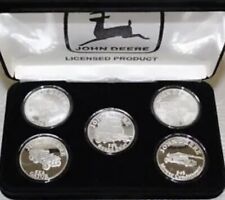 Series 4 John Deere 5 Coin Set MINT Condition .999 Fine Silver picture