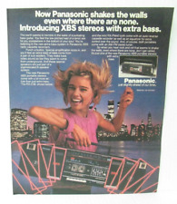 1980's YOUNG WOMAN PANASONIC BOOM BOX RADIO Vintage 9.5