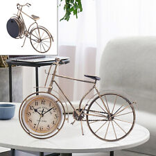 Vintage Bicycle Table Clock Bronze Bike Metal Desk Clock Creative Gift Clock New picture