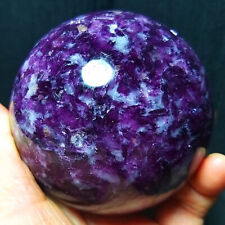 TOP 572G Natural Purple Tourmaline Unicorn Gem Mica Symbiotic Crystal Ball A3130 picture
