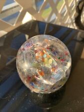 Antique vintage glass Paper Weight . Over 50 Years Old . Heavy Glass Decoration. picture