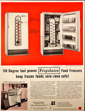 1961 Frigidaire Food Freezers Print Ad Zero-Zone Safe Freezer picture