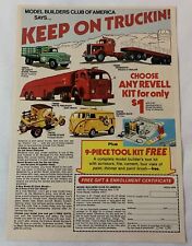 1979 Revell model kits ad ~ KEEP ON TRUCKIN ~ 7x10 picture