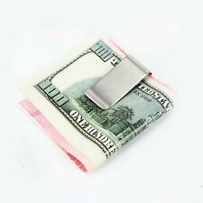 $Slim Clip Double Sided Money Clip Credit Card Holder Wallet New Stainless Steel picture