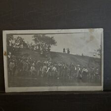 AZO RPPC Postcard River or Lakeside Country Baptism ? 1918 unposted with writing picture