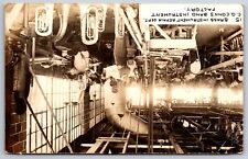 Elkhart~Very Early CG Conn Band Factory~Brass Instrument Repair Dept~RPPC c1917 picture