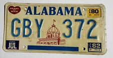 Alabama License Plate 