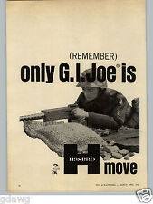1965 PAPER AD 2 PG Hasbro GI Joe Action Figure Machine Gun picture