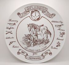Vtg Centennial Oklahoma Land Run Claim Stake Plate '89 Limited Ed 282 of 1500 picture