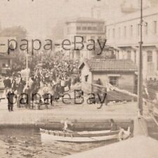 Vintage 1900s RPPC Constantinople Landing Port Boats Istanbul Turkey Postcard picture