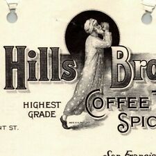 Scarce Oct 1910 San Francisco Invoice Letterhead Hills Bros. Coffee and Tea picture