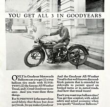 Goodyear Indian Motorcycle Tires 1927 Advertisement United States Balloon DWCC10 picture