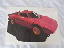 Vintage Lancia Stratos Art Poster - Rally Racing Wall Art Decor  picture