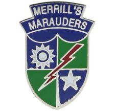 Merrill's Marauders WWII Special Light Infantry Hat or Lapel Pin H14713 F5D2A picture